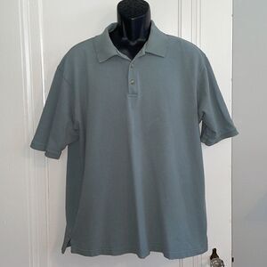Eddie Bauer sage green polo shirt